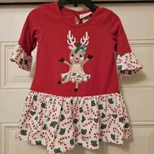 Little Lass Christmas Dress 18 months